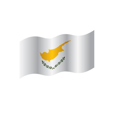 Kıbrıs bayrağı, vektör çizim