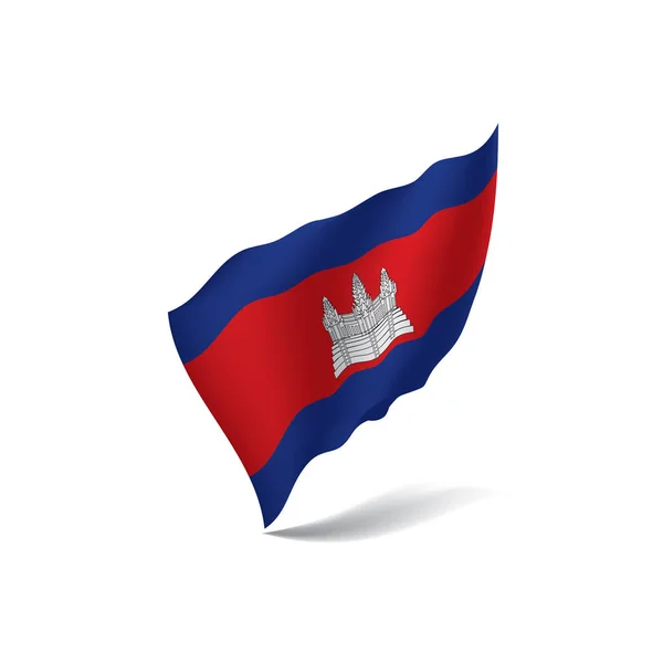 Drapeau Cambodge, illustration vectorielle — Image vectorielle