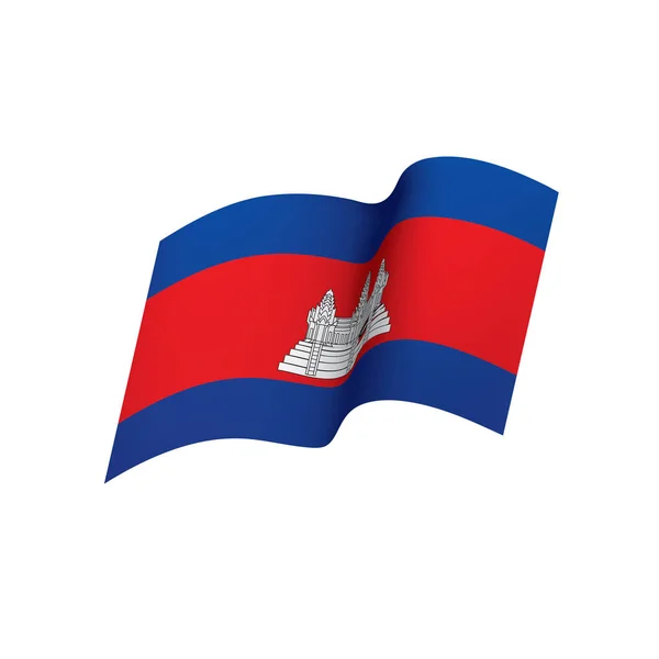 Kambodža vlajka, vektorové ilustrace — Stockový vektor