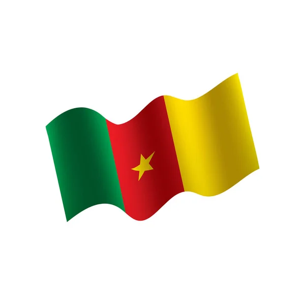 喀麦隆国旗, 矢量插图 — 图库矢量图片