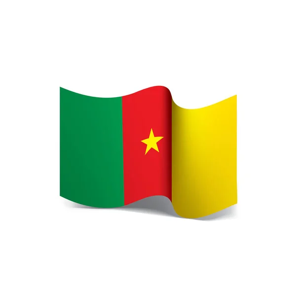 Bandera de Camerún, ilustración vectorial — Vector de stock