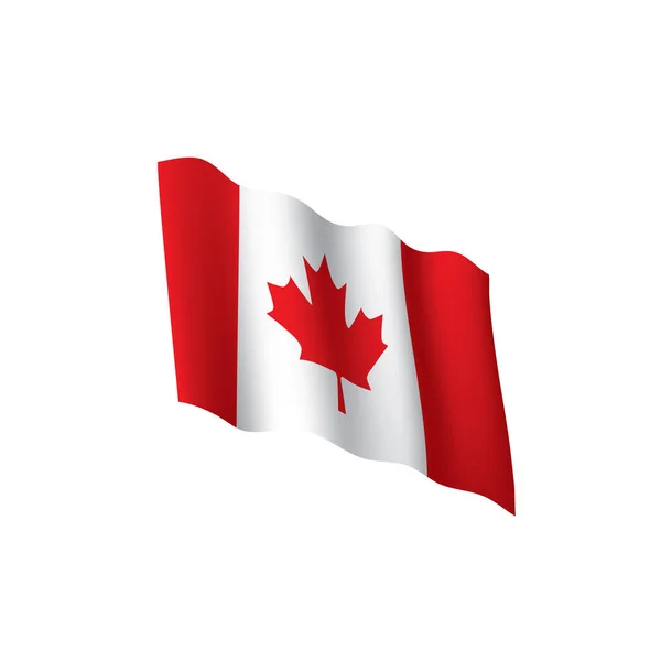 Bandiera del Canada, illustrazione vettoriale — Vettoriale Stock