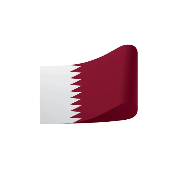Bandiera Qatar, illustrazione vettoriale — Vettoriale Stock