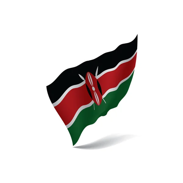 Kenya flag, vector illustration — Stock Vector
