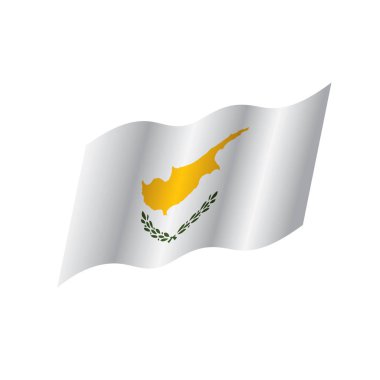 Kıbrıs bayrağı, vektör çizim