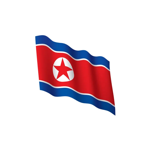 Bandeira da Coreia do Norte, ilustração vetorial —  Vetores de Stock