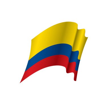 Kolombiya bayrağı, vektör illüstrasyonu