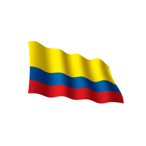 Bandera de Colombia, vector de ilustración — Archivo Imágenes Vectoriales