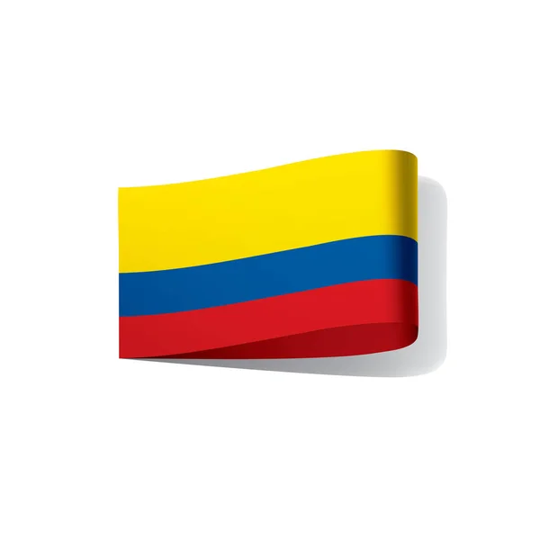( 영어 ) colombia flag, vector illustration — 스톡 벡터
