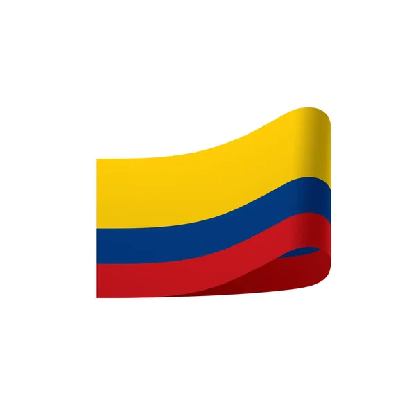 Bandeira da Colômbia, ilustração vetorial — Vetor de Stock