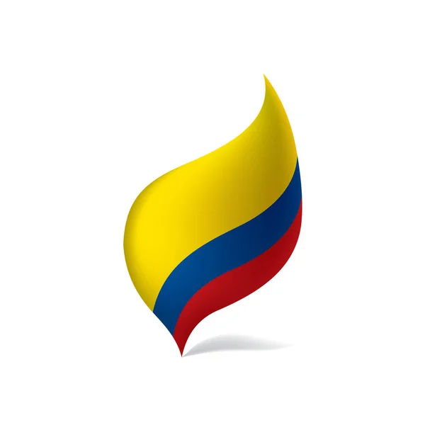 Colombia flag, vector illustration — Stock Vector