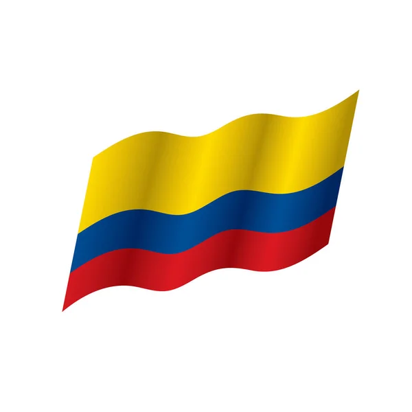 ( 영어 ) colombia flag, vector illustration — 스톡 벡터