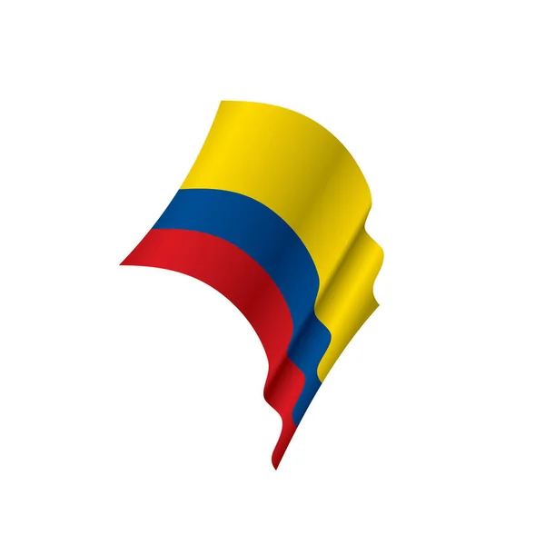 Bandeira da Colômbia, ilustração vetorial — Vetor de Stock