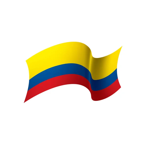 Flaga kolumbijska, ilustracja wektora — Wektor stockowy
