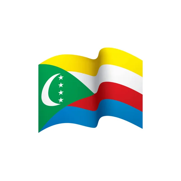 Comoros flag, vector illustration — Stock Vector