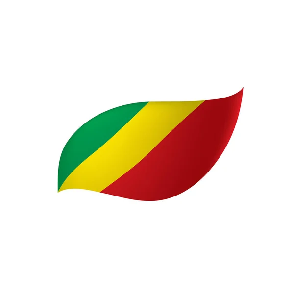 Bandeira do Congo, ilustração vetorial — Vetor de Stock