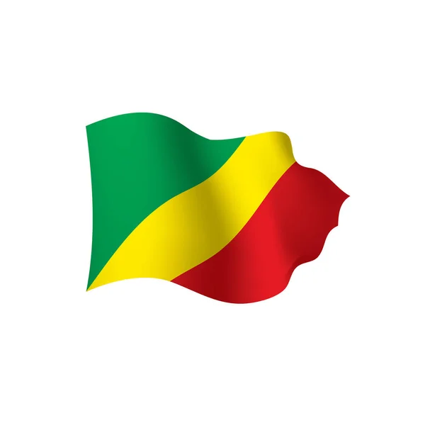 Kongo vlajka, vektorové ilustrace — Stockový vektor