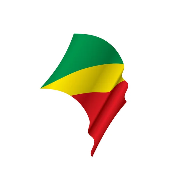 Bandiera Congo, illustrazione vettoriale — Vettoriale Stock
