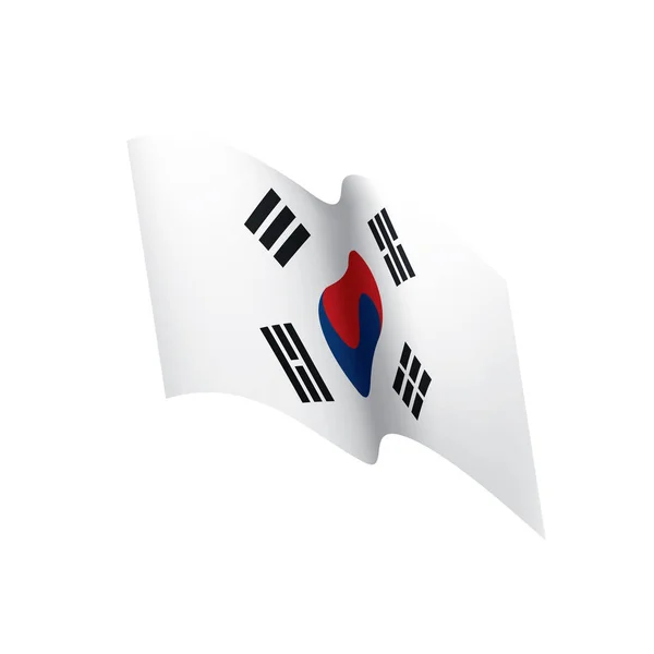 Bandeira sul-coreana, ilustração vetorial — Vetor de Stock