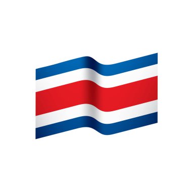 costa rica bayrağı, vektör illüstrasyonu