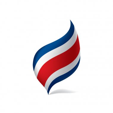 costa rica bayrağı, vektör illüstrasyonu