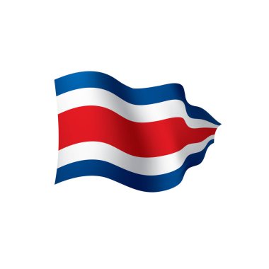 costa rica bayrağı, vektör illüstrasyonu