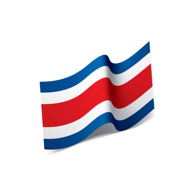 costa rica bayrağı, vektör illüstrasyonu