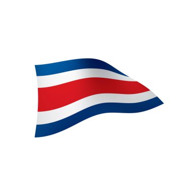 costa rica bayrağı, vektör illüstrasyonu