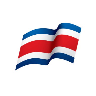 costa rica bayrağı, vektör illüstrasyonu
