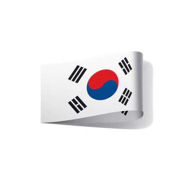 Güney Kore bayrağı, vektör çizim
