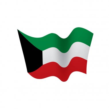 Kuveyt bayrağı, vektör illüstrasyonu