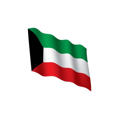 Kuveyt bayrağı, vektör illüstrasyonu