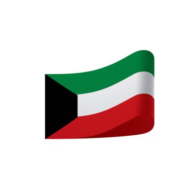 Kuveyt bayrağı, vektör illüstrasyonu