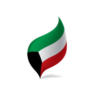 Kuveyt bayrağı, vektör illüstrasyonu