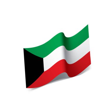 Kuveyt bayrağı, vektör illüstrasyonu