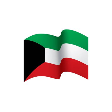 Kuveyt bayrağı, vektör illüstrasyonu