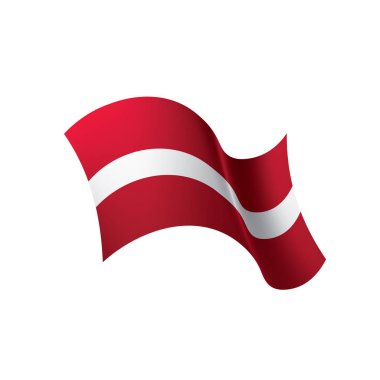 Letonya bayrağı, vektör çizim
