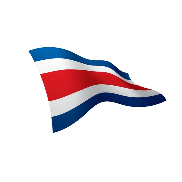 Costa rica flag, vector illustration — 스톡 벡터