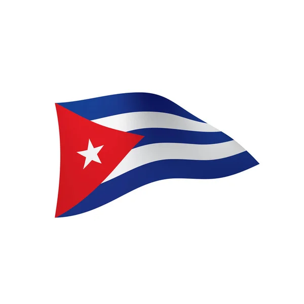 Bandera de Cuba, vector ilustración — Archivo Imágenes Vectoriales