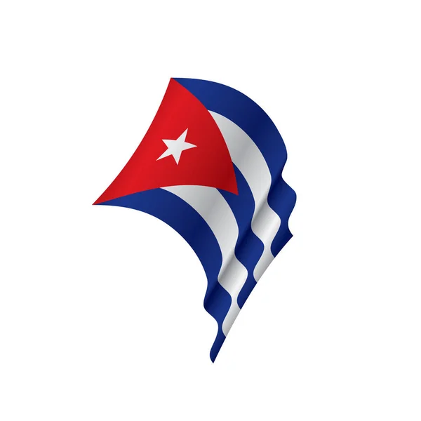 Bandeira de Cuba, ilustração vetorial — Vetor de Stock