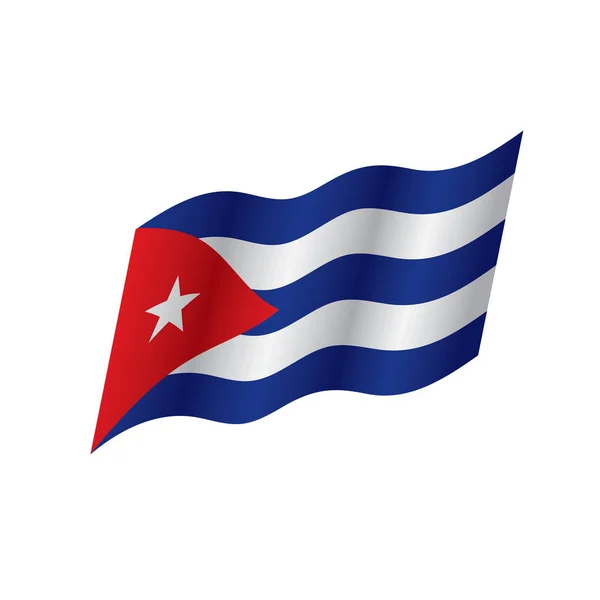 Drapeau de Cuba, illustration vectorielle — Image vectorielle