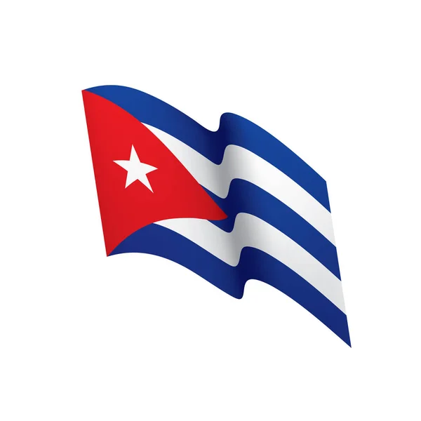 Drapeau de Cuba, illustration vectorielle — Image vectorielle