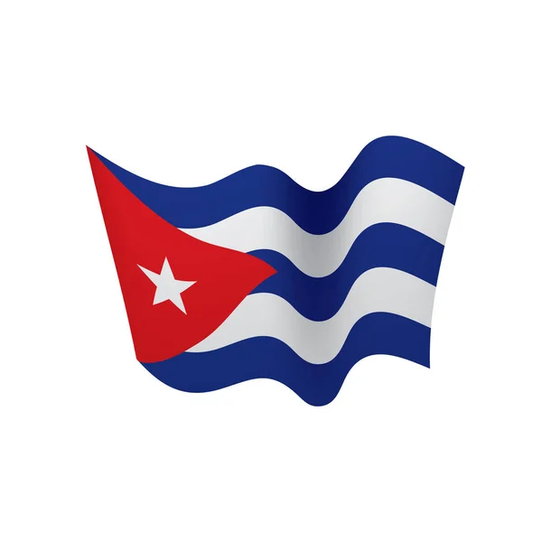 Flaga Kuby, ilustracja wektora — Wektor stockowy