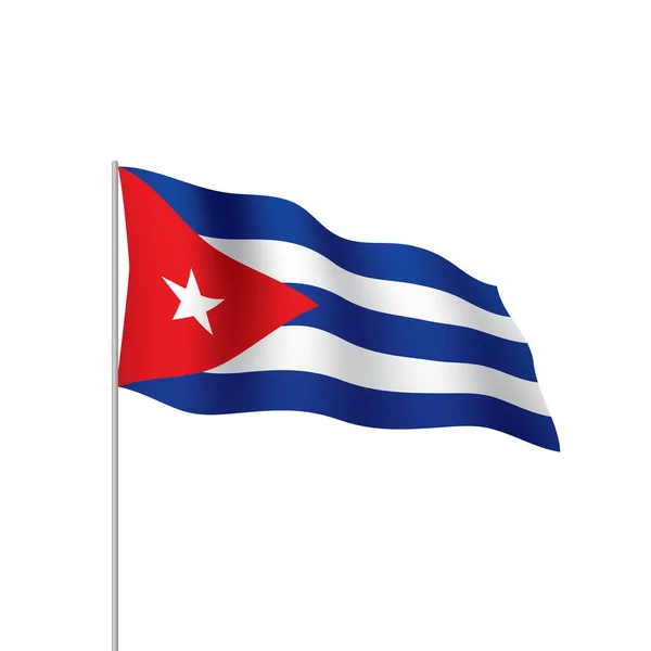 Drapeau de Cuba, illustration vectorielle — Image vectorielle