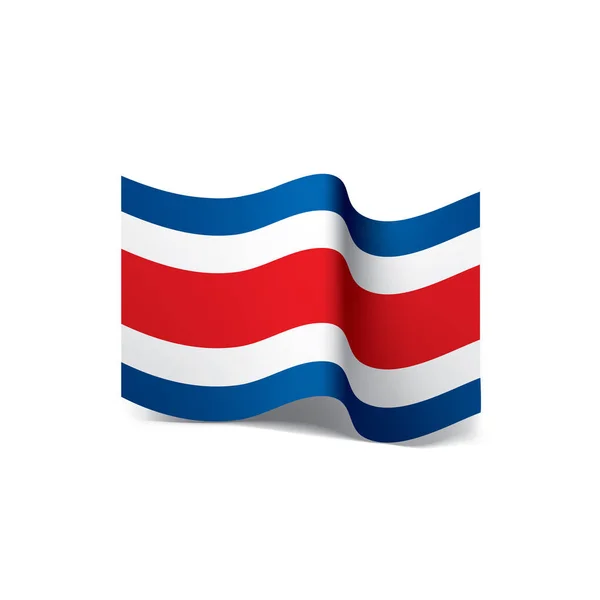 Bandeira da Costa Rica, ilustração vetorial — Vetor de Stock