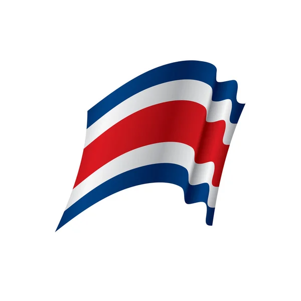 Costa rica flagge, vektorillustration — Stockvektor