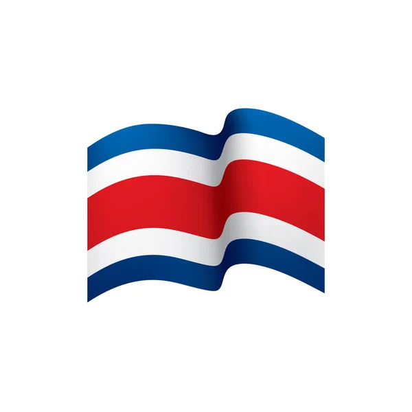 Bandeira da Costa Rica, ilustração vetorial — Vetor de Stock