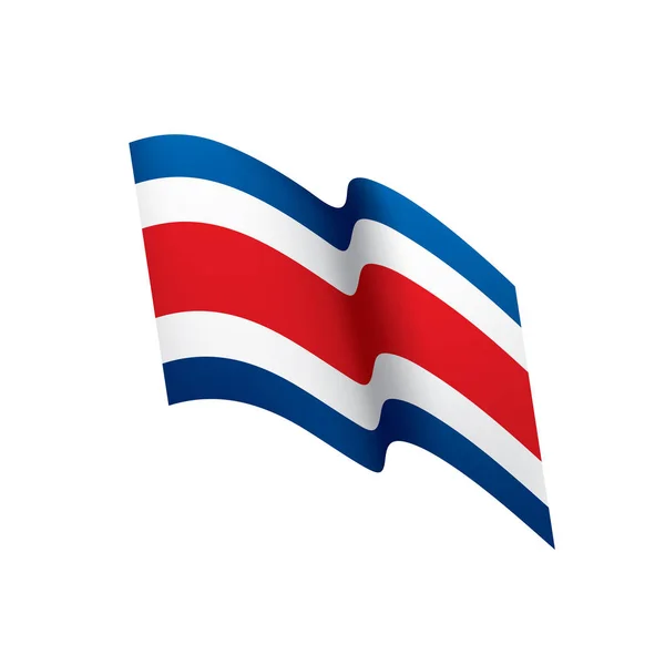 Costa Rica flag, vector illustration — Stock Vector