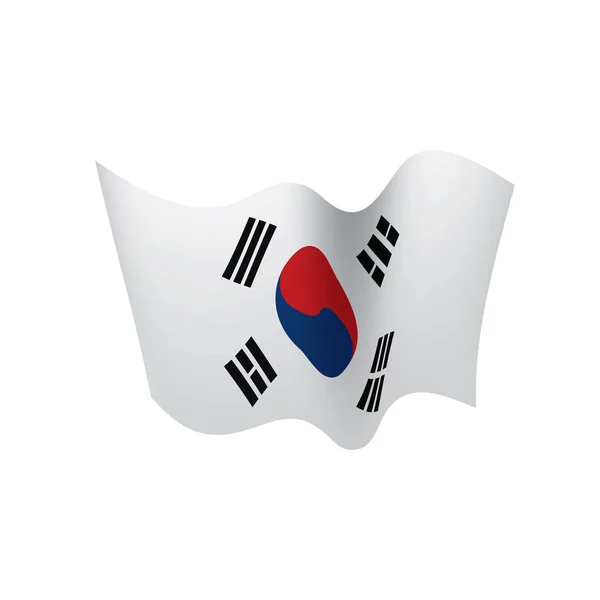 Bandera de Corea del Sur, vector de ilustración — Vector de stock