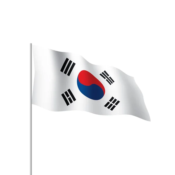 Südkoreanische Flagge, Vektorillustration — Stockvektor